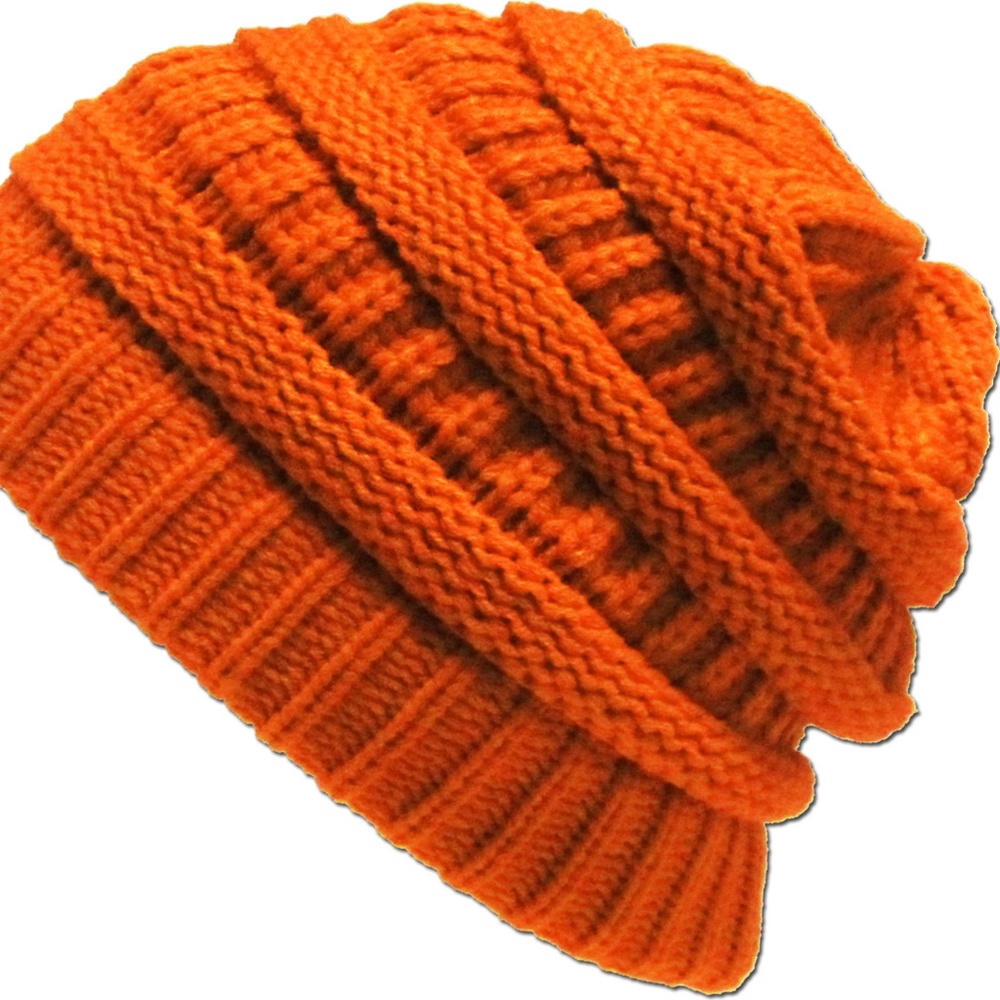 Knitted Baggie Slouch Pumice Beanie